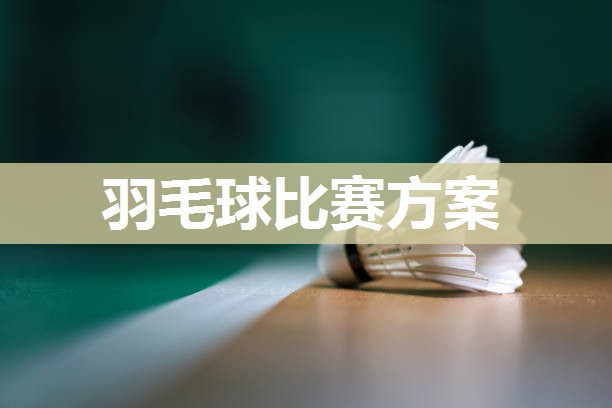 羽毛球比赛方案