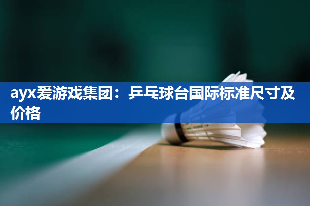 乒乓球台国际标准尺寸及价格